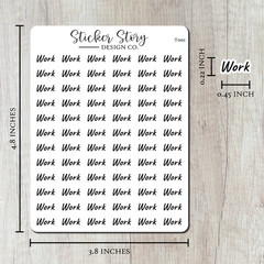 Work Planner Stickers