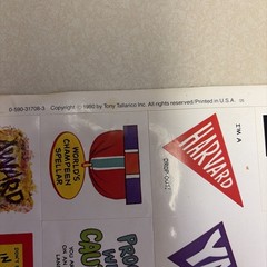 Scholastic Stickers – Vintage 1980 As Is Damage On A Few Stickers