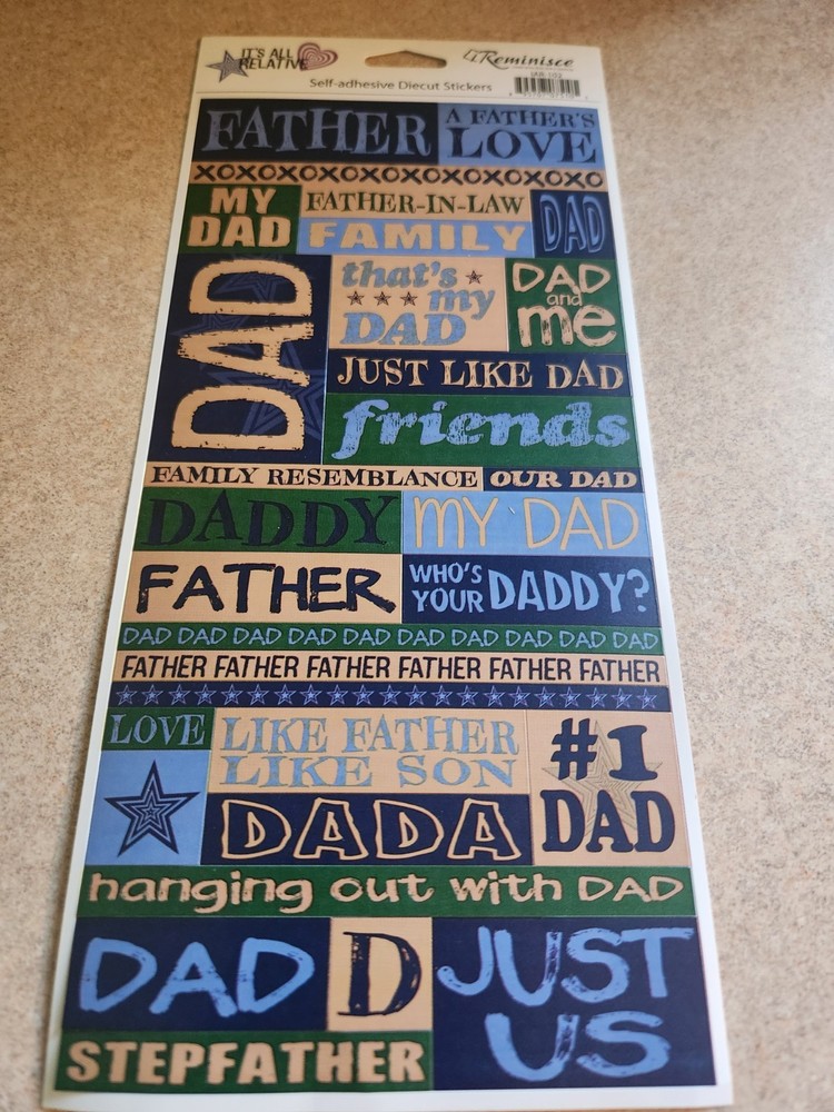 Reminisce~It’s All Relative, Father~Diecut Stickers