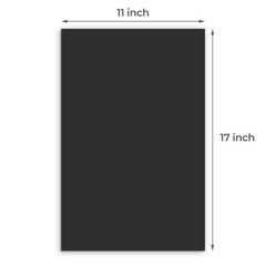 Black Uncut Mat Boards Backing For Prints Photos Pictures 11×17 Inch 25 PCS