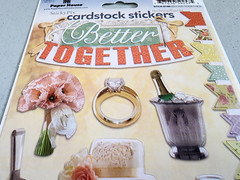 Paper House Wedding Cardstock Stickers Better Together Mr & Mrs Cake 12″ Sheet