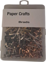 a Long Leg Brad with Mini 4.5Mm round Head, 360 Pcs Paper Fasteners – 6 Metal Co