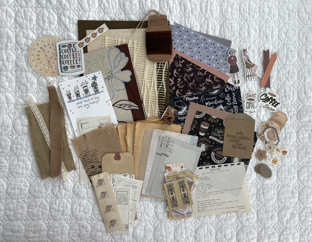 60pcs Coffee Themed Lot Ephemera Junk Journal Scrapbooking Collage Mixed Media