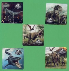 15 Jurassic World Assorted Large Stickers – Party Favors – Dinosaurs