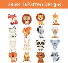 2 Roll Animal Stickers for Kids, 1 Inch, 1000 Pcs Motivational Stickers