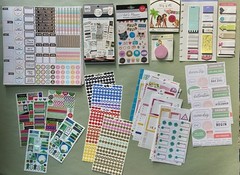 HUGE Lot of Planner Stickers & Paper 3 Complete Books, Stickers, Tabs & More
