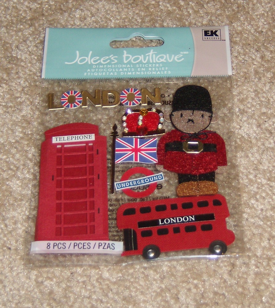 EK Success Jolees Dimensional Sticker ~ Travel …..London