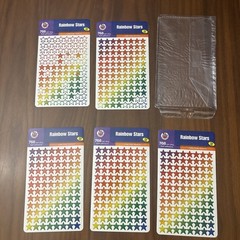 Vtg Teacher Sticker Lot Frank Schaffer Trend Smiley Face Planets Holographic USA
