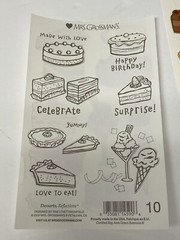Lot of 2 Sheets MRS GROSSMAN’S DESSERTS REFLECTIONS Cake Pie Ice Cream 4″ x 6.5″