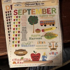 Calendar Rub- Ons. Karen Foster Design. All Twelve Months In The Set. See Pics