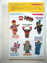 The Lego Movie Scholastic Reading club stickers package of 5 sheets