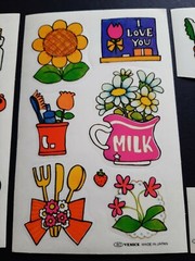 VTG Midori Japan Cartoon Animal Milk Food Theme Stickers Kawaii Venice Brand
