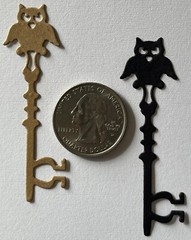 HALLOWEEN KEY Die-Cut(6pc)Fall •Thanksgiving•Autumn•Pumpkin •Spider•Owl•Skeleton