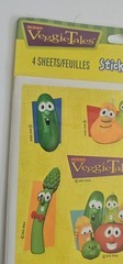 VTG Sealed Pack Veggie Tales Hallmark Sticker Sheets 4 Sheets 1 pack Made USA