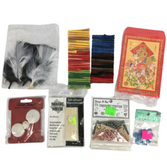 Lot 24 Scrapbooking Metal Embellishments 3-D Gift Tags Magic Mesh Stickers Trims