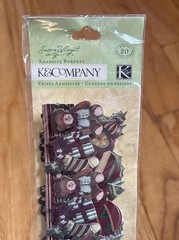 K&Company Susan Winget Glad Tidings Christmas Adhesive Scrapbooking Borders RARE