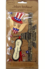 JOLEE’S BOUTIQUE Parcel Dimensional Stickers – GLITTER WASHINGTON DC – 13 pcs