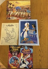 Disney’s Aladdin Ephemera/Scrapbook/Junk Journal Lot – 24 pieces!