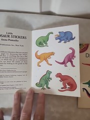 Vtg Sticker Educational Tool Lot Of 6 Dinosaurs and Amphibians – all unused