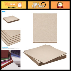 12×12 Chipboard Sheets – 10 Pack, 120PT Thick Bookbinding Supplies, Sturdy Cover