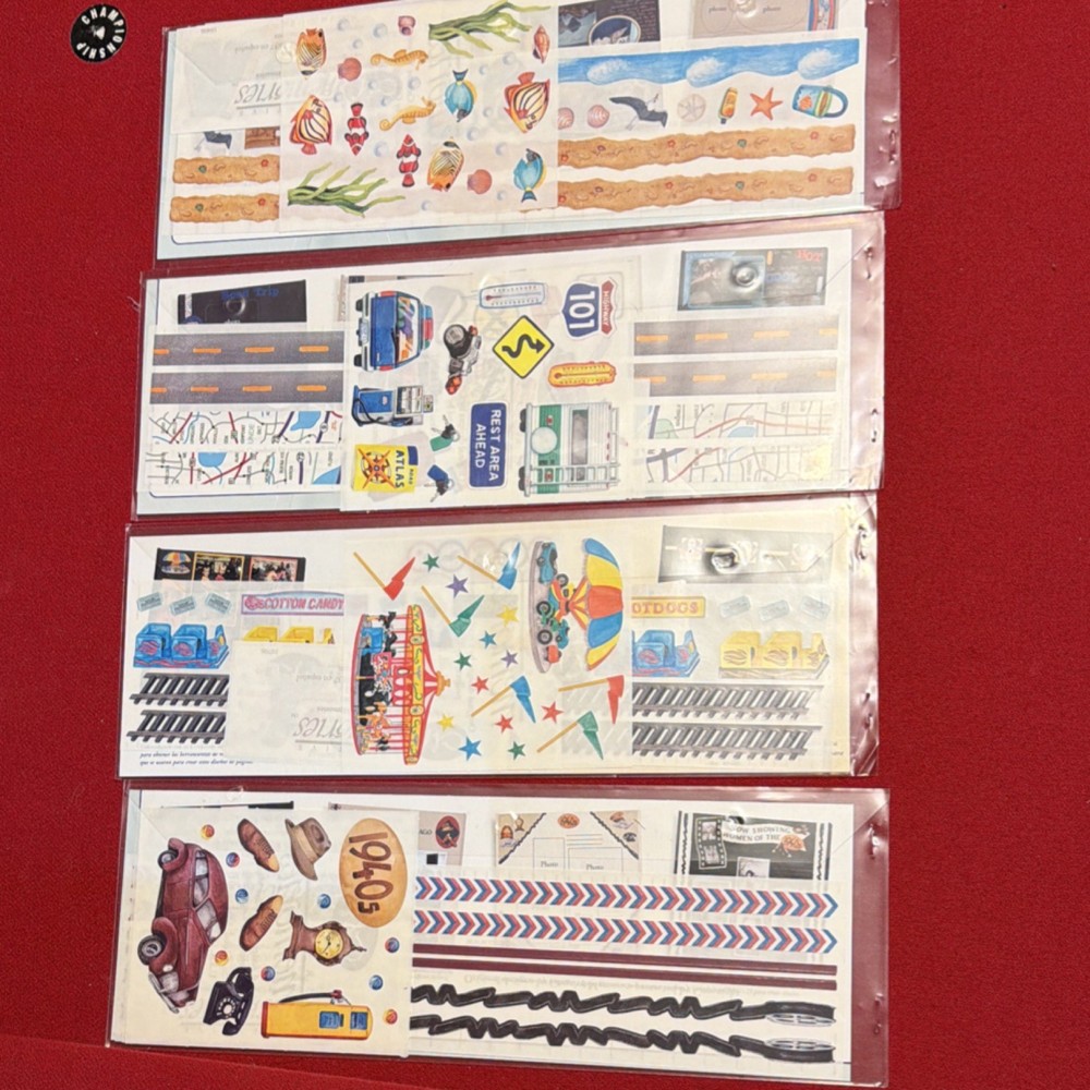 Creative Memories Stickers, Multicolor, Amusement Park, 1940s, Tropical Beach, …