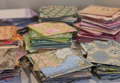 50 Pc. Mixed Lot Scrapbook Paper Cardstock Card Making Junk Journal Collage