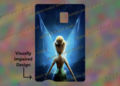 Tinker Bell Tink Fan Art Credit Card Decal Visually Impaired Design