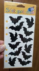 Stickopotamus vintage bat stickers Halloween NOS Made in Taiwan