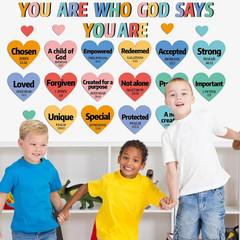 Christian Bulletin Board Decorations God Says You Are Religious Classroom