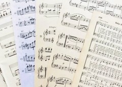 75 Vintage Book & Music Pages for Collage Art Junk Journals Paper Crafting #VBN7