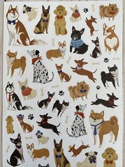 Stickers For Dog Lovers Matte Finish Paper Wagging Tail Husky Poodle Shepard New