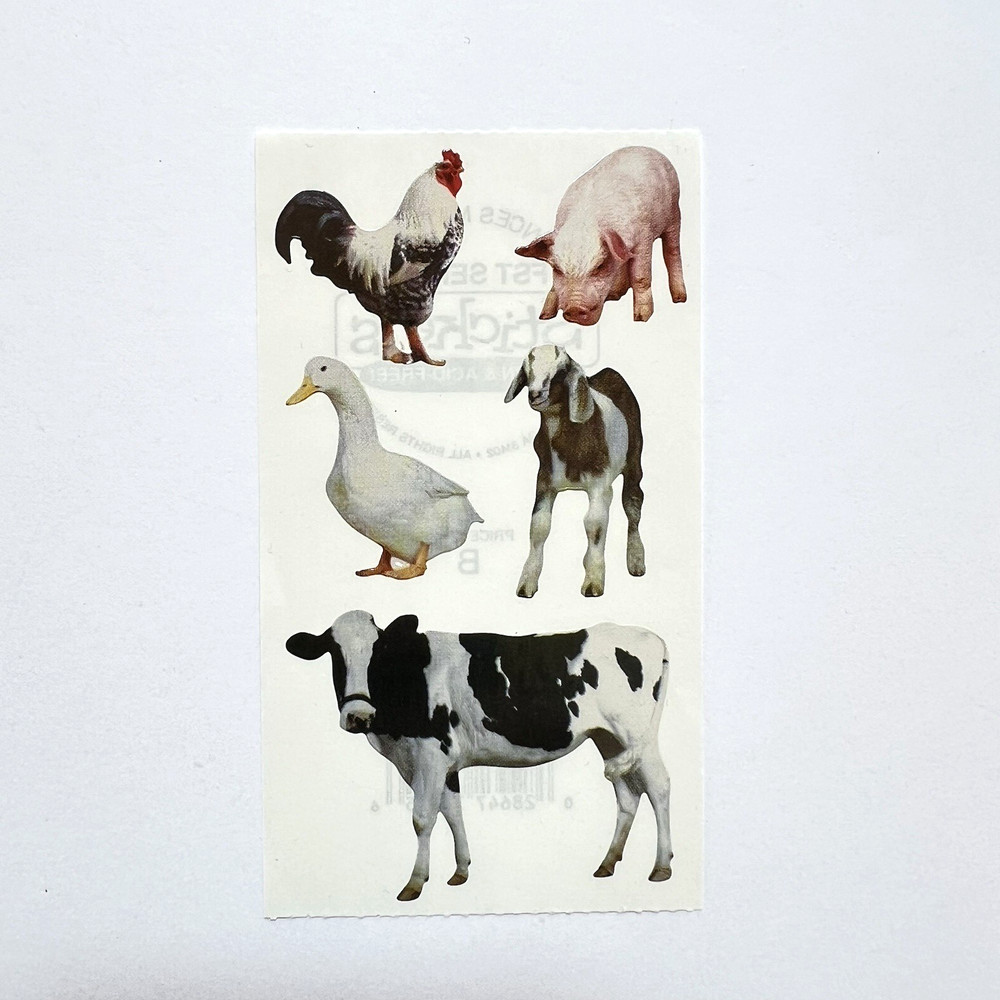 Frances Meyer Farm Animals Stickers Scrapbooking Junk Journals Cards