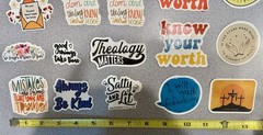Motivational Inspirational Good Vibes Religious Stickers Lot Of 29