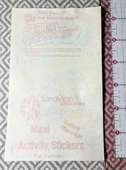 1980s Vintage Yankee Doodle Sticker Sandylion Maxi Activity 1984 Rare HTF