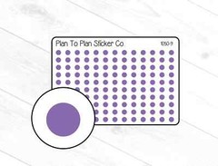1050-9~~Purple Tiny Dots Planner Stickers.