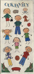 Family Our Father Mother Child Brother Sister Baby Grandparent Pet MAMBI Sticker