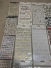 LOT Thickers /American Crafts /Puffy /Scrapbook Stickers Letters Various Brands