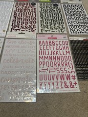 LOT Thickers /American Crafts /Puffy /Scrapbook Stickers Letters Various Brands