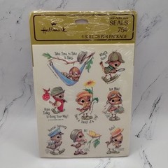 Vtg Hallmark Spencer Sparrow Bird Stickers Seals Positive Sayings Cute 1979 New