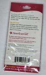American Girl Crafts Bubble Stickers Kaya Kit JLY Gardening 2010 3 Packs New