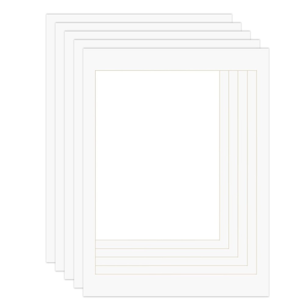 18×24 White Picture Mats for 16×20 Pictures with Core Bevel Cut Frame Mattes …