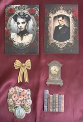 Dark Gothic Romance Junk Journal Kit Vintage Ephemera Victorian Scrapbook 77 Pcs