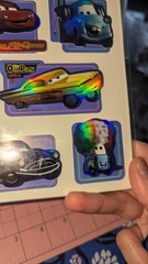 Hallmark Stickers Disney Pixar Cars Lightning McQueen 1 Sheet Dimensional Foil
