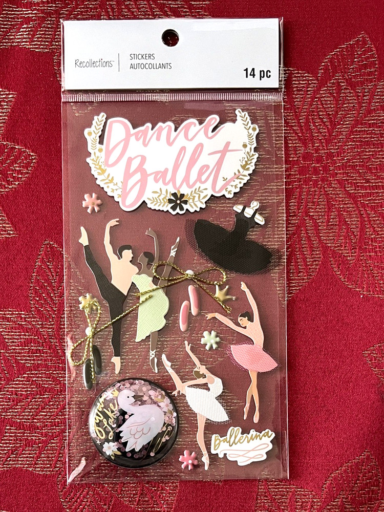 RARE & AWESOME BALLET DANCE BALLERINA RECOLLECTIONS 3D STICKERS