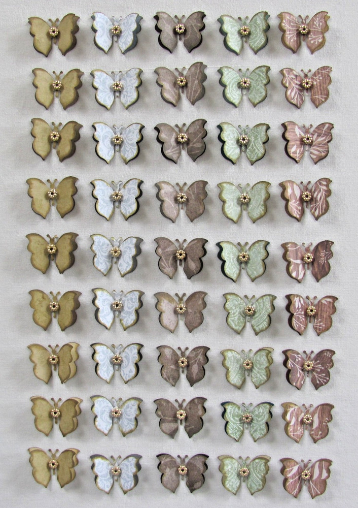 Handmade Butterfly Paper Embellishments 45 Scrapbooking Junk Journals Cards