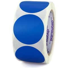 Permanent Business Stickers, 2″ Blue Labels, 500 Count