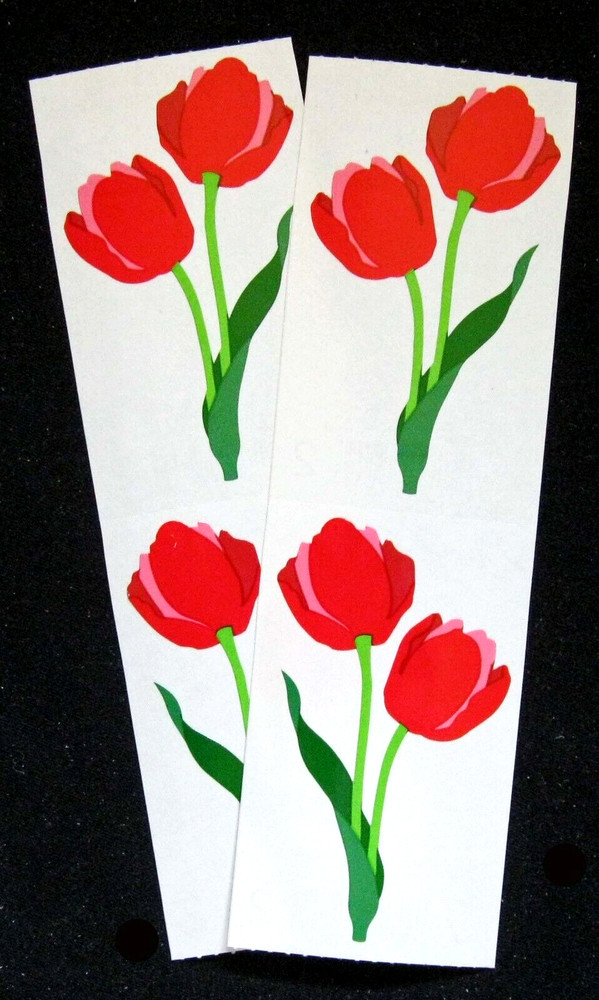Mrs Grossman’s Two Vintage 2×6 inch ‘Tulips’ Sticker Sheets (Retired)