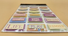 Keepsake Essentials 3D WORD Stickers, Cuddle, Play, Grow, Snuggle, BRAND NEW