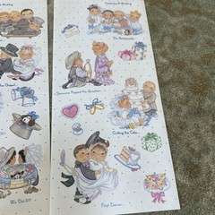Tie Me To The Moon Dimple Street lot/4Gang Wedding Sticker Sheet ~ Bridesmaid