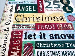 Sandylion Christmas Words Stickers Glitter Accents 12″ 2006 NOS Scrapbooking